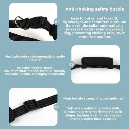 Remote Pet GPS Tracker Waterproof Real-Time Tracking Movement Alert Collar Anti-Lost Dog Cat Global Locator for Apple Find APP