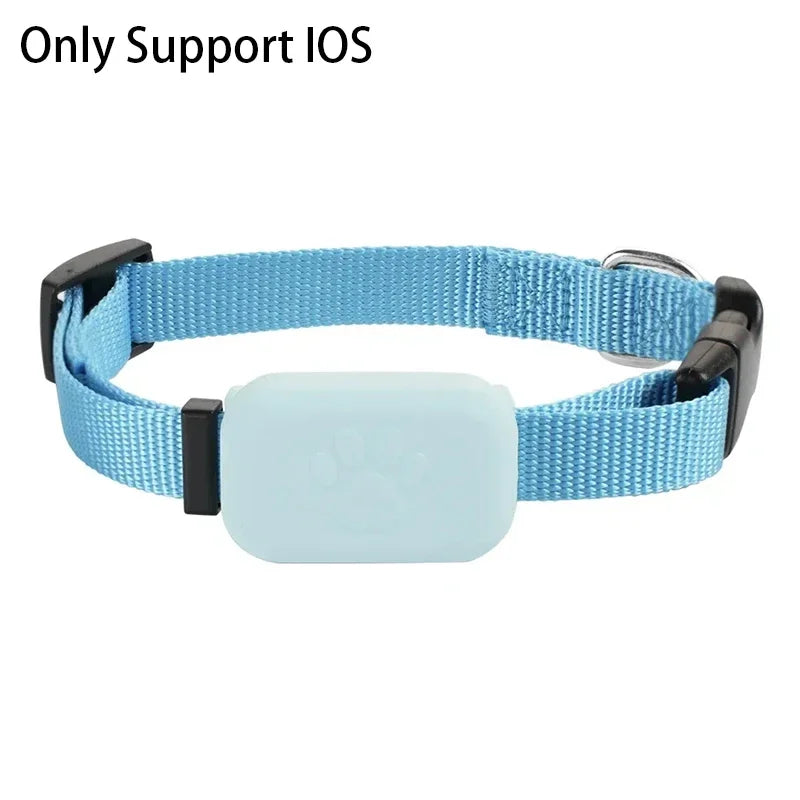 Remote Pet GPS Tracker Waterproof Real-Time Tracking Movement Alert Collar Anti-Lost Dog Cat Global Locator for Apple Find APP