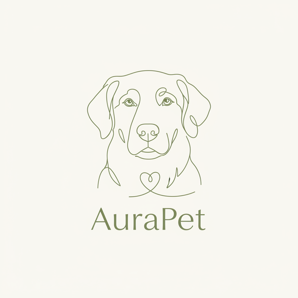 AuraPet Logo Golden + corazón
