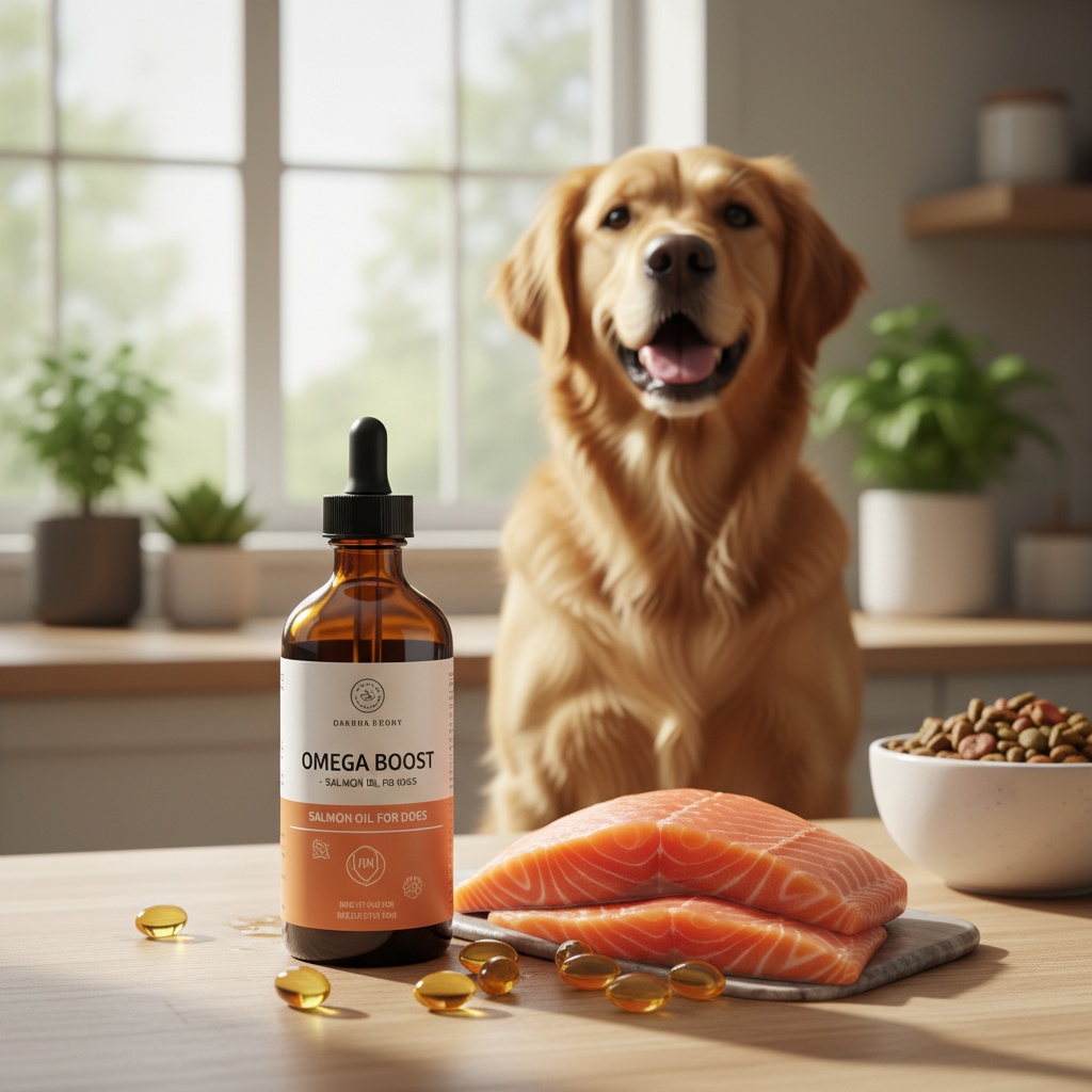 Aceite de Salmón Premium AuraPet - Omega 3 para perros